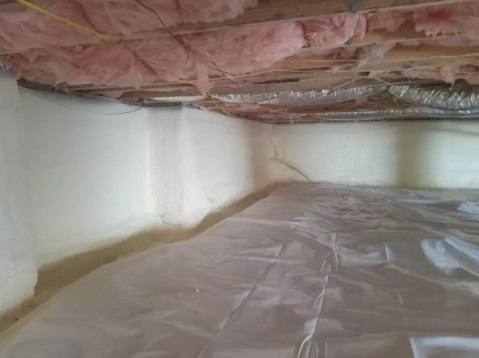 Crawl space encapsulation with closed-cell spray foam for Attic Insulation in Kathleen